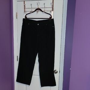 H&M Women's Black corduroy Wide Leg pants Sz: 18 NWT